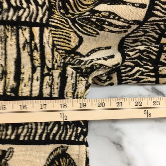 TanTrums Rare Jacket Womens M Vintage Brown Zebra Print Button Front Woven - Picture 9 of 11